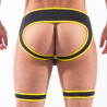 Sparta's Harness Backless Snax Noir-Jaune